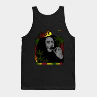 Rasta Man Catching A Vibes, Rasta Tank Top